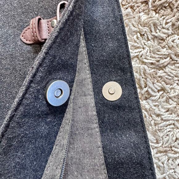 Levi’s Wool Green Gray Tote Bag Handbag Shoulder Bag Women’s - Picture 7 of 9